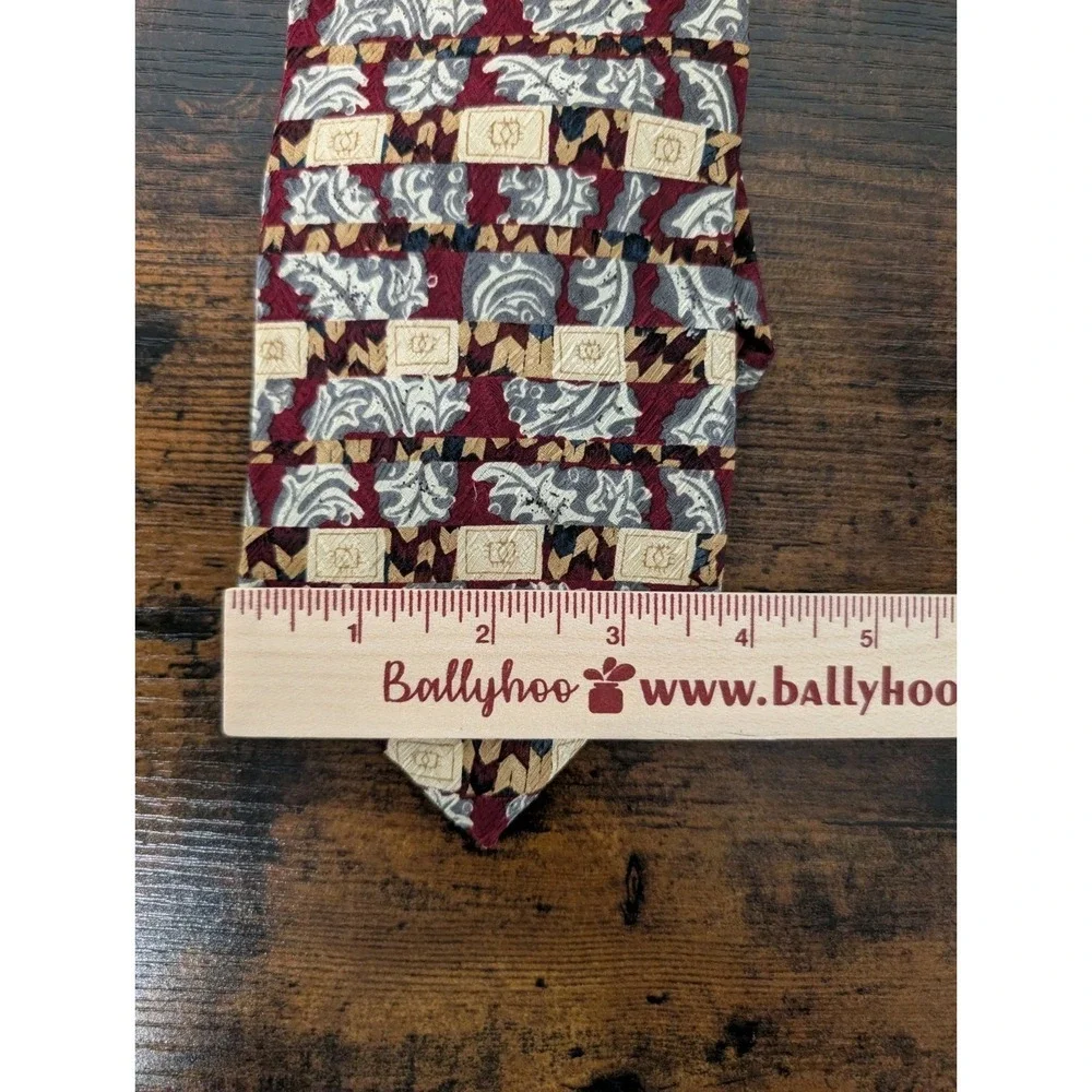 XMI For Nordstrom Men's 100% Silk Tie ~ Geometric ~ Hand Sewn in USA!‎